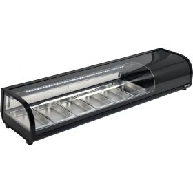 YATO SUSHI VITRIN 6x1/3GN 153x42x29,5 FEKETE (YG-05002)