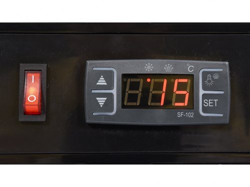 YATO SUSHI VITRIN 6x1/3GN 153x42x29,5 FEKETE (YG-05002)