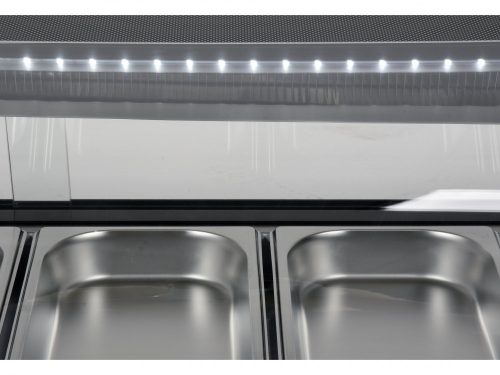 YATO SUSHI VITRIN 6x1/3GN 153x42x29,5 FEKETE (YG-05002)