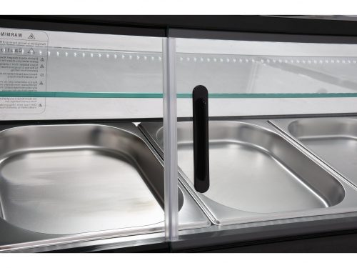 YATO SUSHI VITRIN 5x1/2 GN 175x39x37 FEKETE (YG-05007)