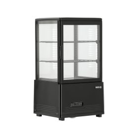   YATO  Nagykonyhai ipari  ÁLLÍTHATÓ VITRINES HŰTŐ, 59 Liter 46x41x82 cm, fekete (YG-05050)