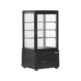   YATO Nagykonyhai ipari PULTRA ÁLLÍTHATÓ VITRINES HŰTŐ, 69 Liter 46x41x90 cm, fekete (YG-05051)