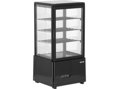 YATO PULTRA ÁLLÍTHATÓ VITRINES HŰTŐ, 79 Liter 46x41x97 cm, fekete (YG-05052)
