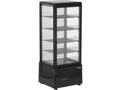 YATO PULTRA ÁLLÍTHATÓ VITRINES HŰTŐ, 98 Liter 46X41X112 cm,  FEKETE (YG-05053)