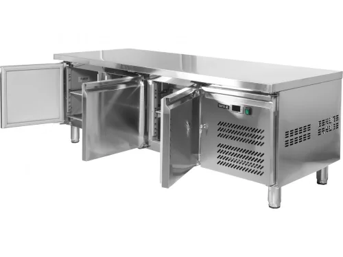 YATO Készüléktartó hűtött munkaasztal 317 l, 3 ajtós, GN 1/1, 700-as (YG-05259)