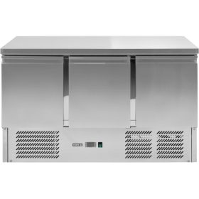   YATO Nagykonyhai ipari hűtött munkaasztal 368 Liter,  W/3 AJTÓS (YG-05300)