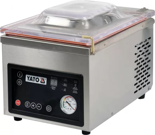 YATO Kamrás vákuumcsomagoló gép 260 mm-es hegesztősínnel, 10 m³/h, 370 W (YG-09303)