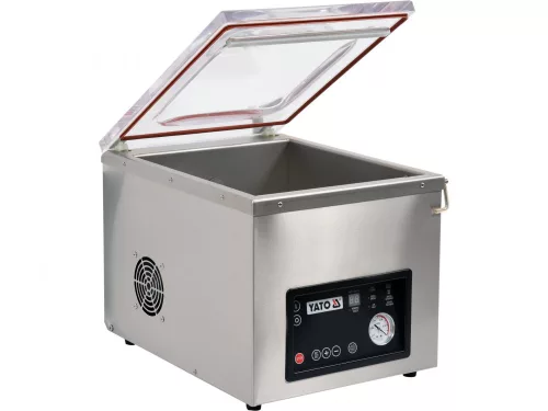 YATO Kamrás vákuumcsomagoló gép 350 mm-es hegesztősínnel, 20 m³/h, 900 W (YG-09305)
