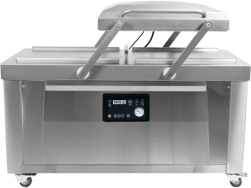 YATO Ipari kétkamrás vákuumcsomagoló gép 2 × 600 mm hegesztősínnel, 2 × 20 m³/h (YG-09307)