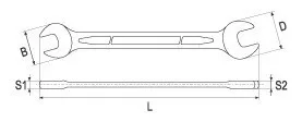 YATO Villáskulcs 10X11mm (YT-0111)
