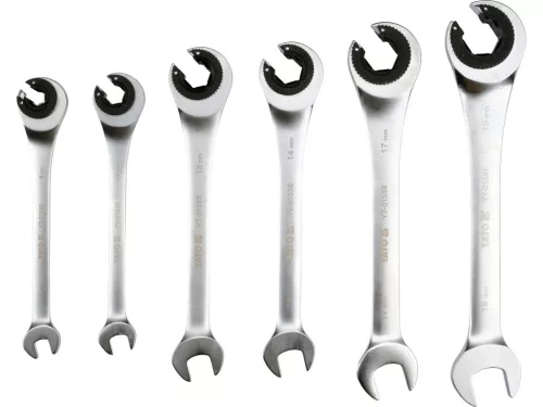 YATO Racsnis, részben nyitott csillagkulcs készlet 8–19 mm, 6 részes (YT-01344)