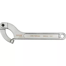   YATO Körmös kulcs állítható 80-120 mm csapos CrV (YT-01678)