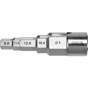   YATO Lépcsős radiátor- és szerelvénykulcs 1/2” meghajtással, 5 méret, 3/8”–27/32” (YT-03317)