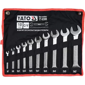 YATO Villáskulcs készlet 10 részes 6-27  (YT-0380)