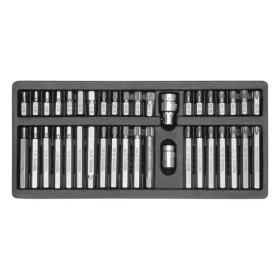   YATO Torx, Hex és Spline bitkészlet S2 acélból, 30–75 mm, 40 részes (YT-0400)