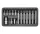 YATO Bitfejkészlet Torx profillal, 3/8”, T20–T55, 30 és 75 mm, 15 részes (YT-0411)
