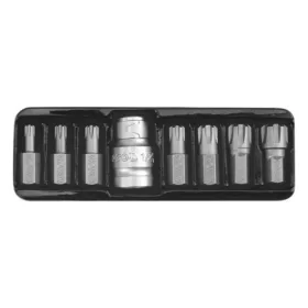   YATO Ribe bitfej készlet 3/8” és 1/2” meghajtással, M5–M14, 8 részes  (YT-0418)