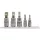 YATO Spline bitfej készlet 1/4” és 3/8” meghajtással, M5–M12, 5 részes (YT-04360)