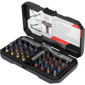   YATO Bitkészlet racsnis csavarhúzóval, 1/4”, 40 fogas, 33 részes, S2 (YT-04619)