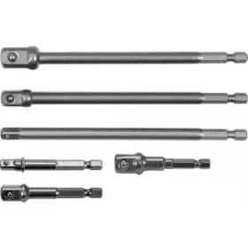   YATO Dugókulcs adapter bitbefogású készlet 6 részes 1/4 - 3/8 - 1/2col (YT-04629)