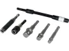 YATO Bit- és dugókulcs adapter készlet 6 részes, HEX 1/4”, flexibilis toldóval (YT-04640)