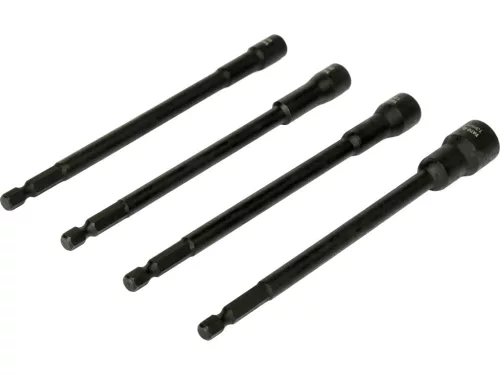 YATO Mágneses dugókulcs bit készlet 1/4”, 150 mm, 6–13 mm, 4 részes (YT-04642)