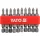 YATO Phillips csavarozó bit készlet PH1 × 50 mm, 1/4”, S2 acél, 10 részes  (YT-04777)