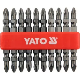   YATO Bitkészlet kétoldalas Phillips PH2 profillal, 1/4”, 65 mm, 10 részes  (YT-0481)
