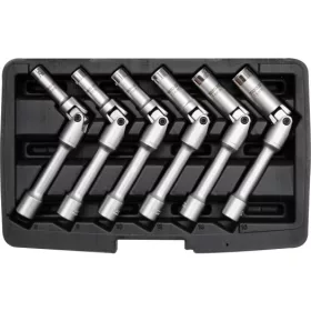   YATO Gyertyakulcs készlet 6 részes csuklós CrV 3/8"(8,9,10,12,14,16)  (YT-0534)