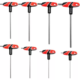   YATO Imbuszkulcs készlet T-markolattal, 2,5–10 mm, S2 acél, 8 részes (YT-05583)