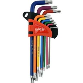   YATO Hosszított Torx kulcs készlet 9 részes T10 - T50 S2 (YT-05633)