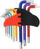 YATO Torx biztonsági kulcs készlet furatos csavarokhoz, T10–T50, 9 részes, S2 acél (YT-05637)