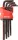 YATO Torx kulcs készlet furatos / biztonsági csavarokhoz, T10–T50, hosszú szárú, 9 részes, S2 acél (YT-05680)