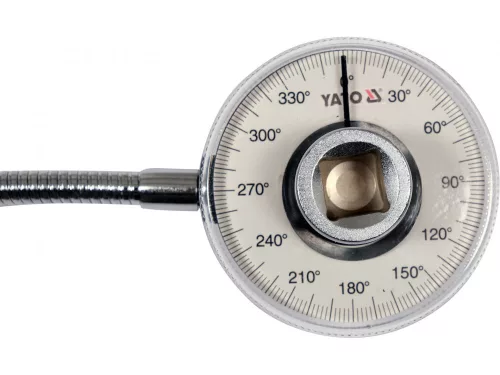YATO Nyomatékkulcs-szögmérő mágneses tartóval, 1/2”, 0–360° (YT-05934)