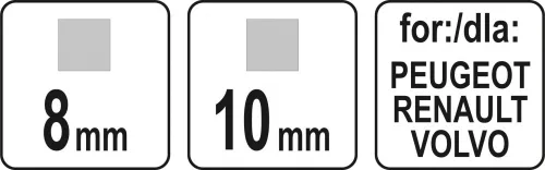 YATO Kulcs olajteknőhöz, 8X10mm (YT-05995)