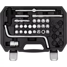   YATO Olajleeresztő csavar kulcskészlet 3/8”, motor- és váltóleeresztő csavarokhoz, kofferben (YT-05999)