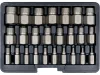 YATO Csavarkiszedő készlet sérült HEX, Torx és Spline csavarokhoz, 3–23 mm, 25 részes (YT-06034)