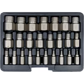   YATO Csavarkiszedő készlet sérült HEX, Torx és Spline csavarokhoz, 3–23 mm, 25 részes (YT-06034)
