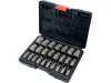 YATO Csavarkiszedő készlet sérült HEX, Torx és Spline csavarokhoz, 3–23 mm, 25 részes (YT-06034)