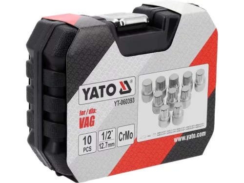 YATO Kerékőr kulcskészlet VW VAG típusokhoz, 10 db-os(YT-060393)