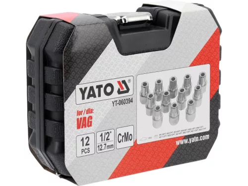 YATO Kerékőr kulcskészlet VW VAG típusokhoz, 12 db-os (YT-060394)