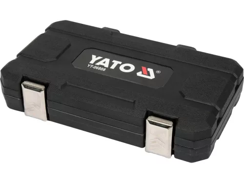 YATO Féknyereg szerelő dugókulcs és bit készlet 3/8” és 1/2”, 11 részes (YT-06808)
