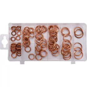   YATO Réz tömítőalátét készlet 8,4–20,2 mm, 95 részes (YT-068713)