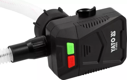 YATO Folyadékátfejtő szivattyú automatikus leállítással, elemes, 10 l/perc (YT-07076)