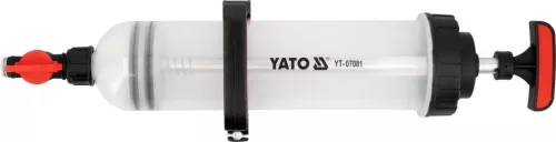 YATO Kézi folyadékleszívó és adagoló pumpa, 1,5 literes tartállyal, 130 cm-es tömlővel (YT-07081)