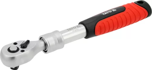 YATO Racsnis hajtókar 3/8”, teleszkópos, 230–330 mm, 72 fogas (YT-07231)