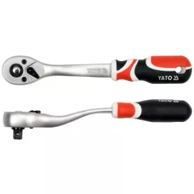   YATO Hajtószár racsnis 3/8" 72T hajlított lágy fogantyús  (YT-0731)