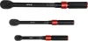 YATO Nyomatékkulcs készlet 1/4”, 3/8” és 1/2”, 2–220 Nm, 9 részes, ±3% pontosság (YT-07716)
