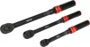 YATO Nyomatékkulcs készlet 1/4”, 3/8” és 1/2”, 2–220 Nm, 9 részes, ±3% pontosság (YT-07716)
