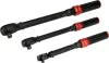 YATO Nyomatékkulcs készlet 1/4”, 3/8” és 1/2”, 2–220 Nm, 9 részes, ±3% pontosság (YT-07716)